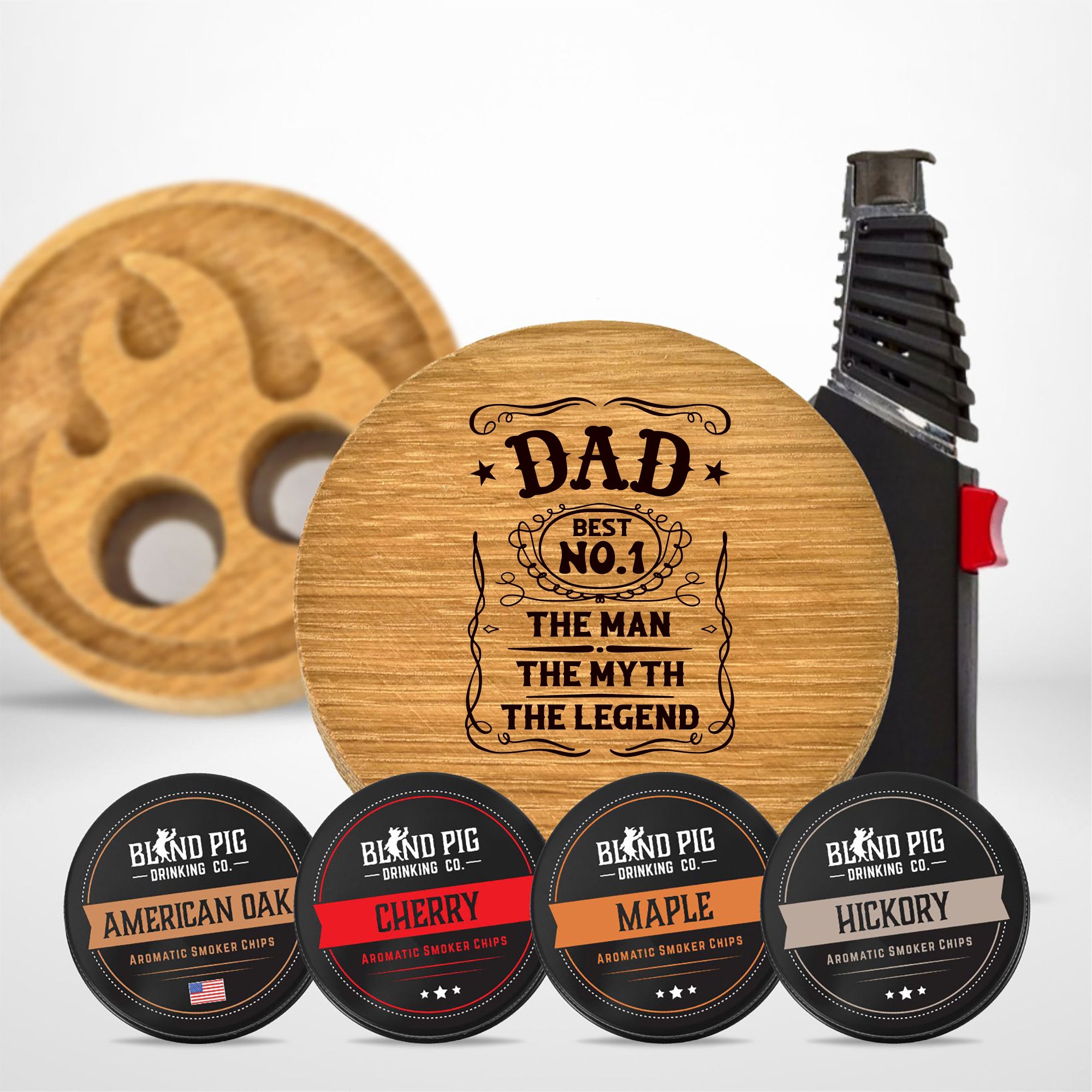 Fathers Day Bourbon and Whiskey Cocktail Smoker Gift Kit (20 Designs)