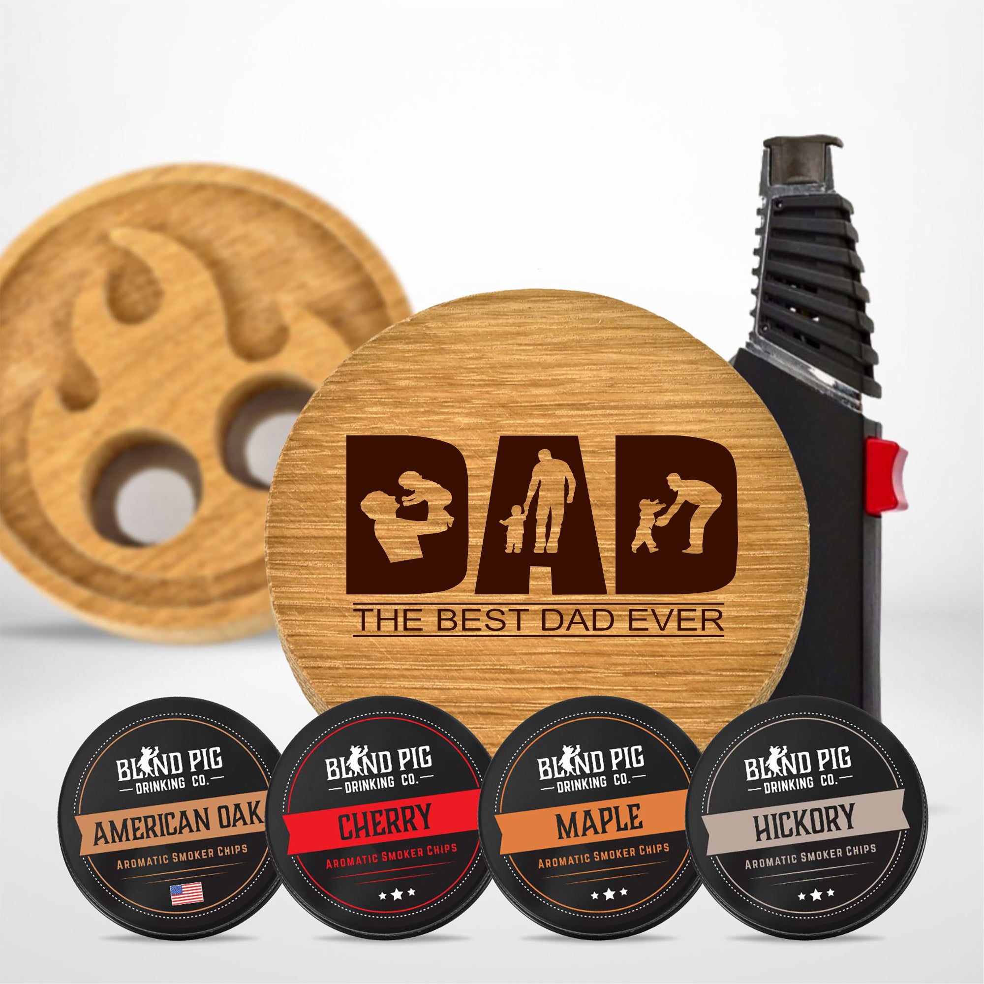 Fathers Day Bourbon and Whiskey Cocktail Smoker Gift Kit (20 Designs)