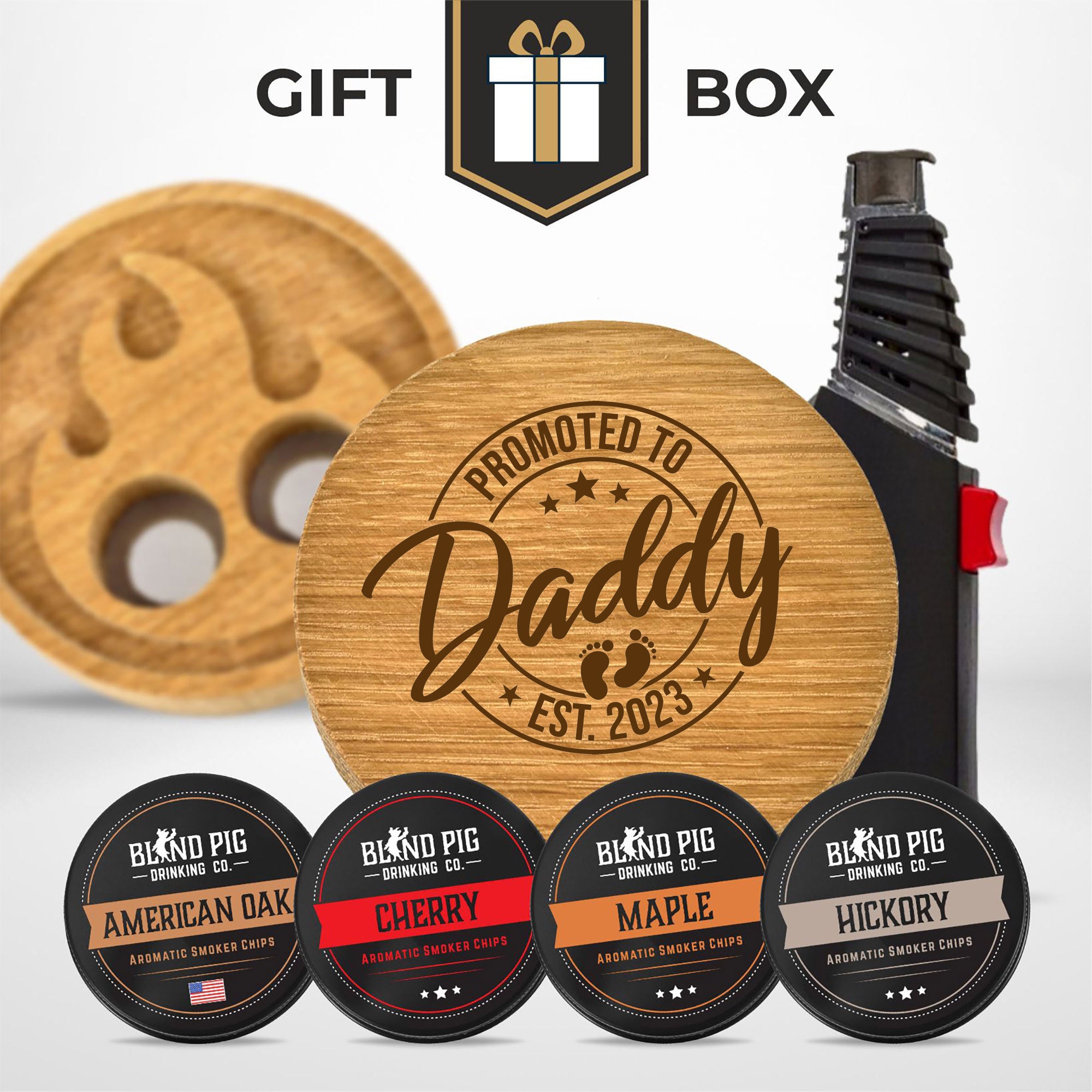 Fathers Day Bourbon and Whiskey Cocktail Smoker Gift Kit (20 Designs)