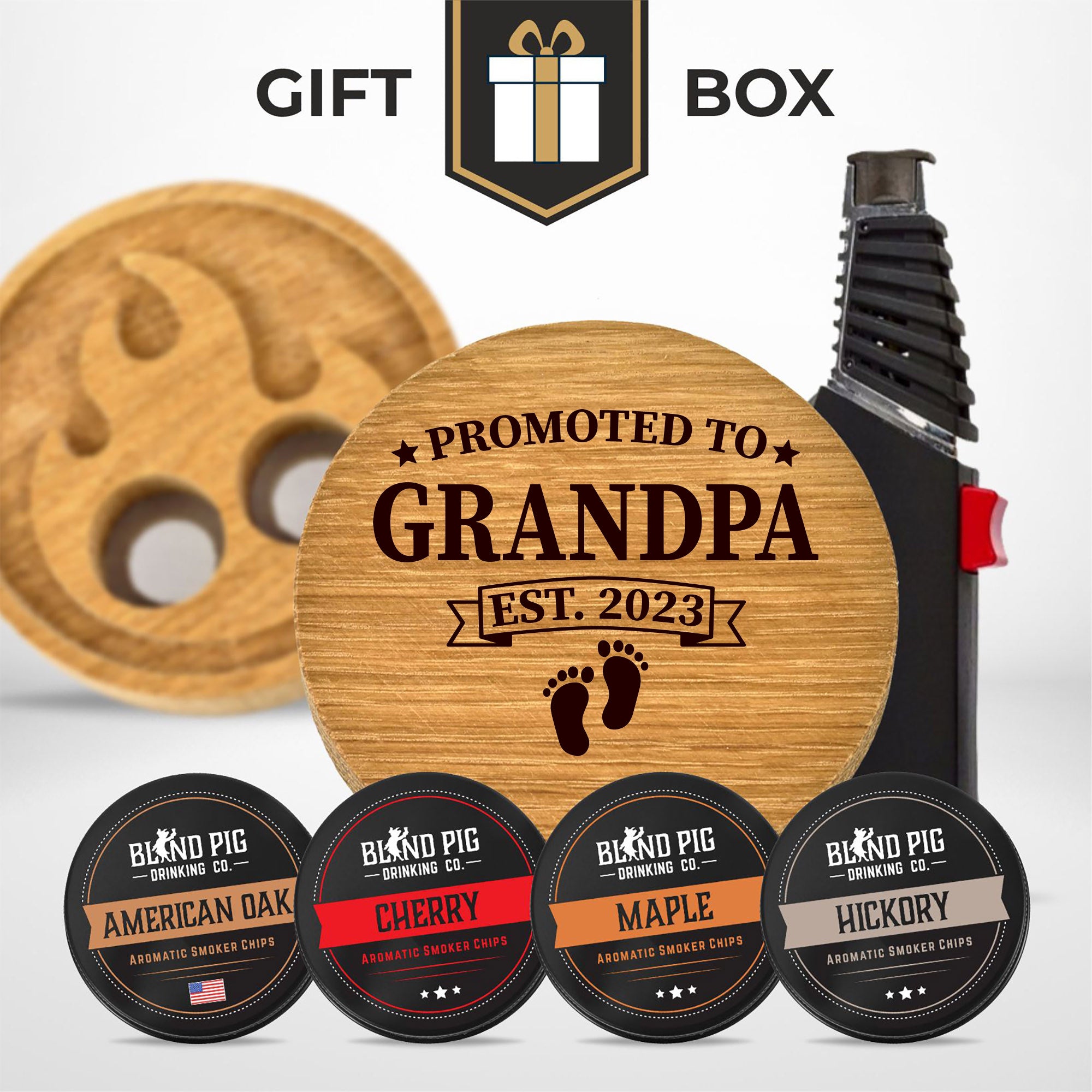 Fathers Day Bourbon and Whiskey Cocktail Smoker Gift Kit (20 Designs)