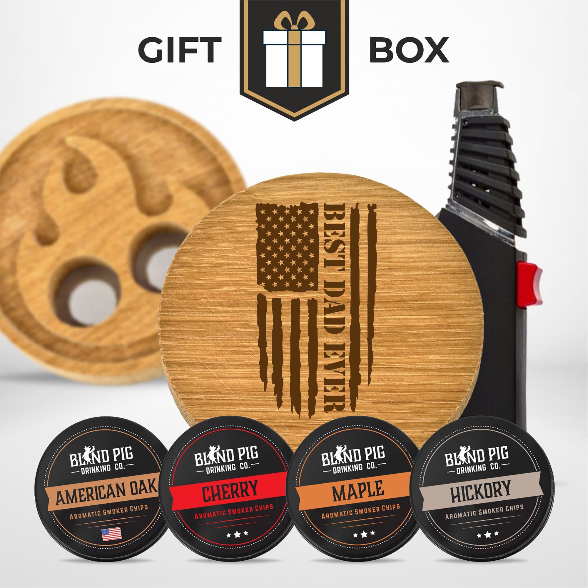 Fathers Day Bourbon and Whiskey Cocktail Smoker Gift Kit (20 Designs)