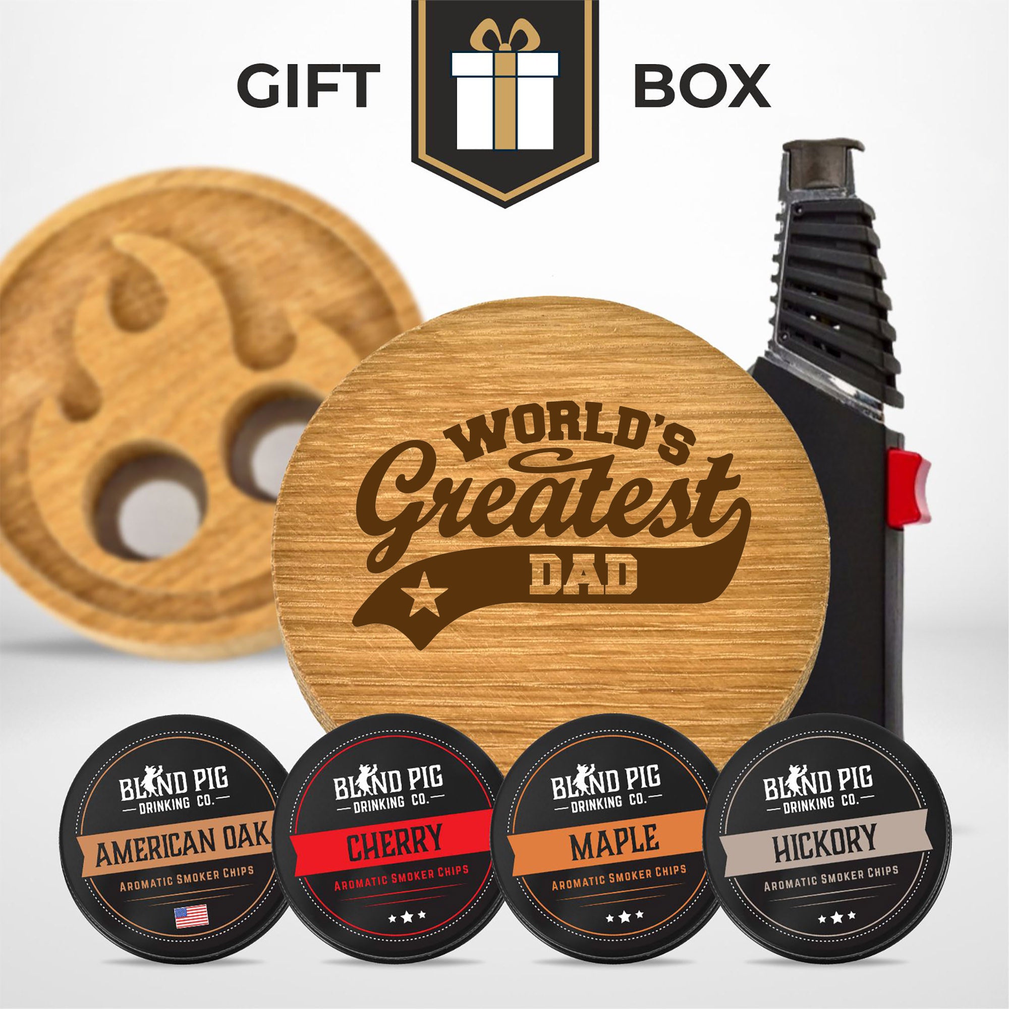 Fathers Day Bourbon and Whiskey Cocktail Smoker Gift Kit (20 Designs)