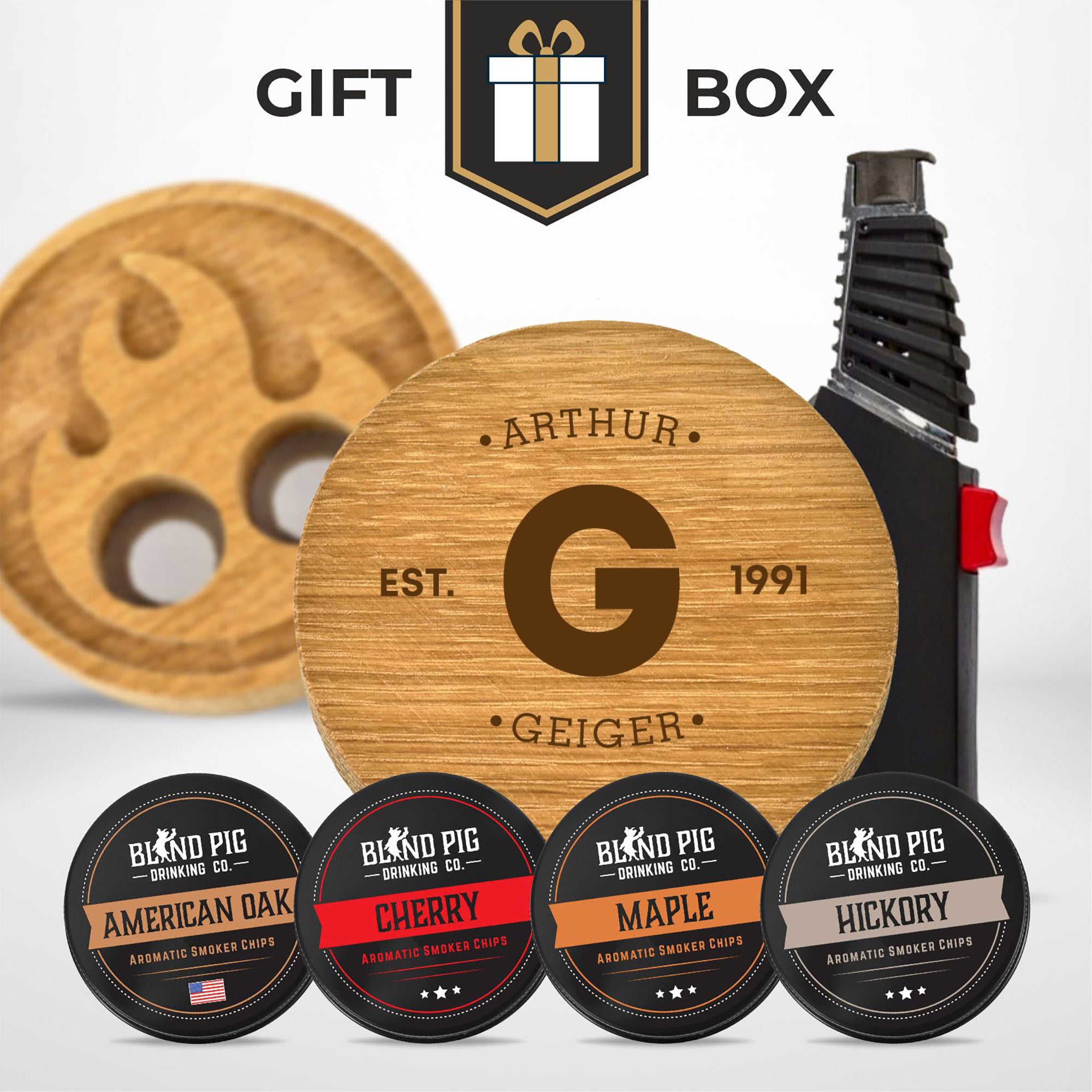 Fathers Day Bourbon and Whiskey Cocktail Smoker Gift Kit (20 Designs)