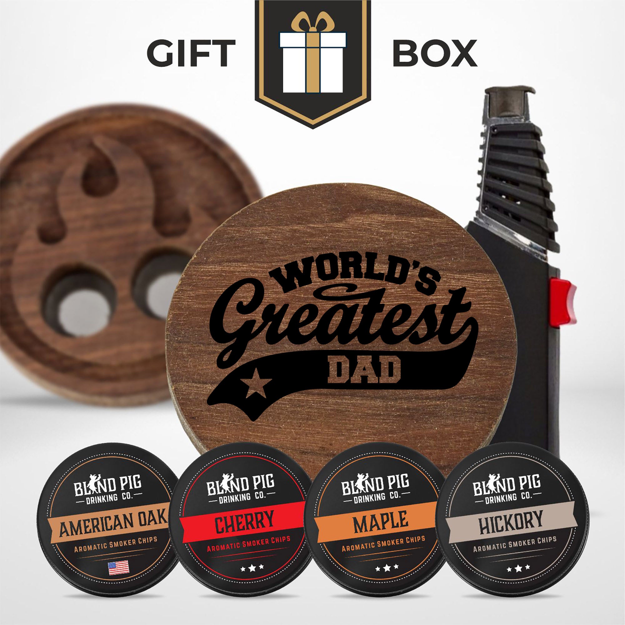 Fathers Day Bourbon and Whiskey Cocktail Smoker Gift Kit (20 Designs)