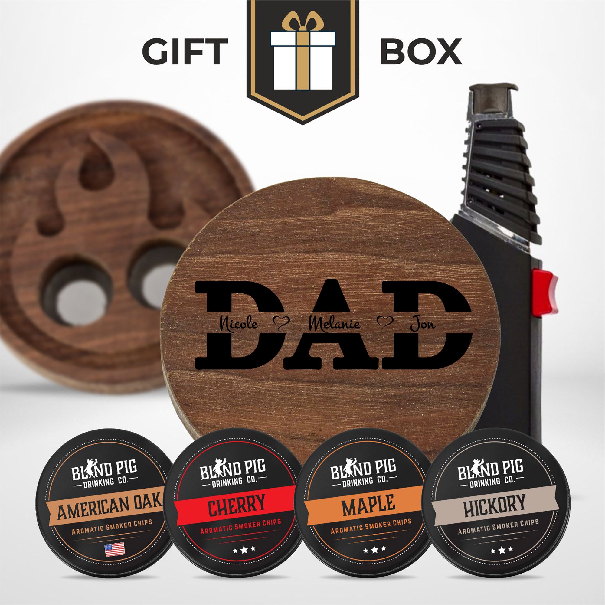 Fathers Day Bourbon and Whiskey Cocktail Smoker Gift Kit (20 Designs)