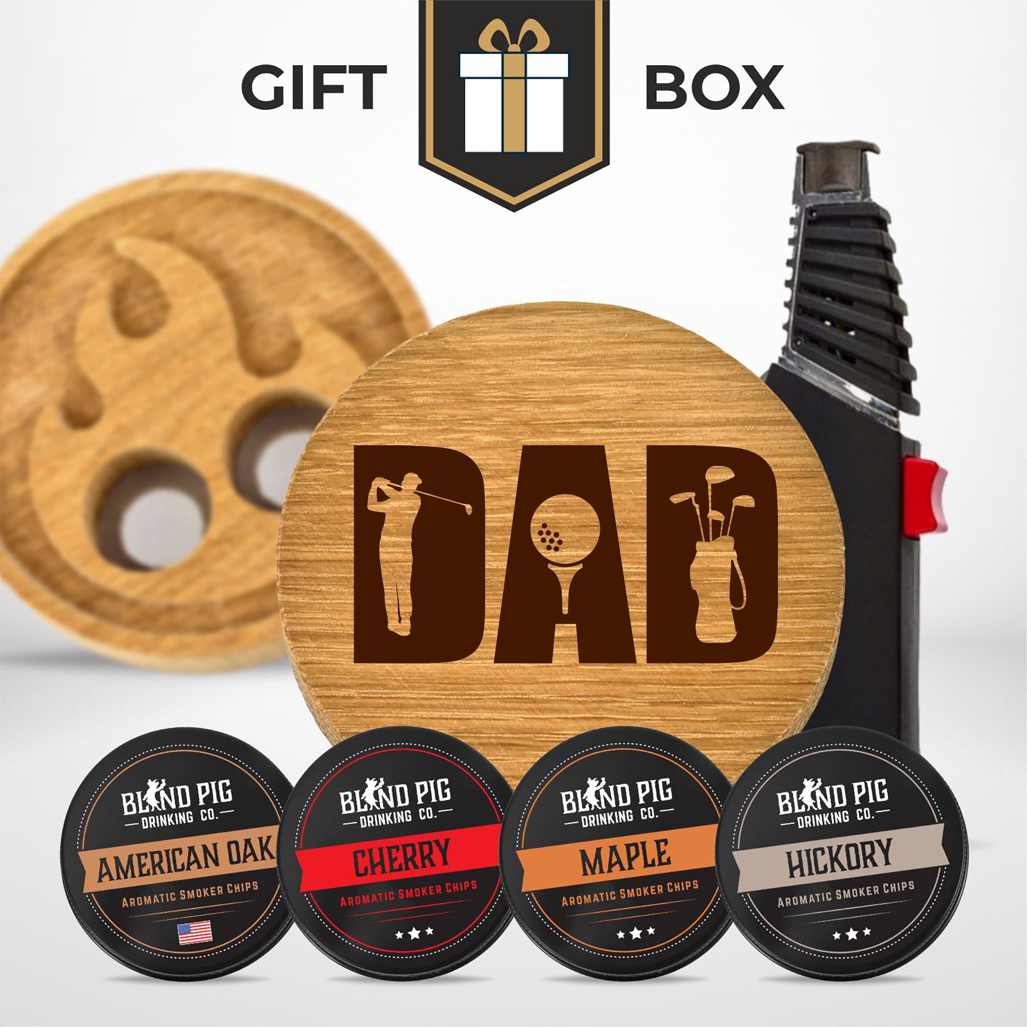 Fathers Day Bourbon and Whiskey Cocktail Smoker Gift Kit (20 Designs)