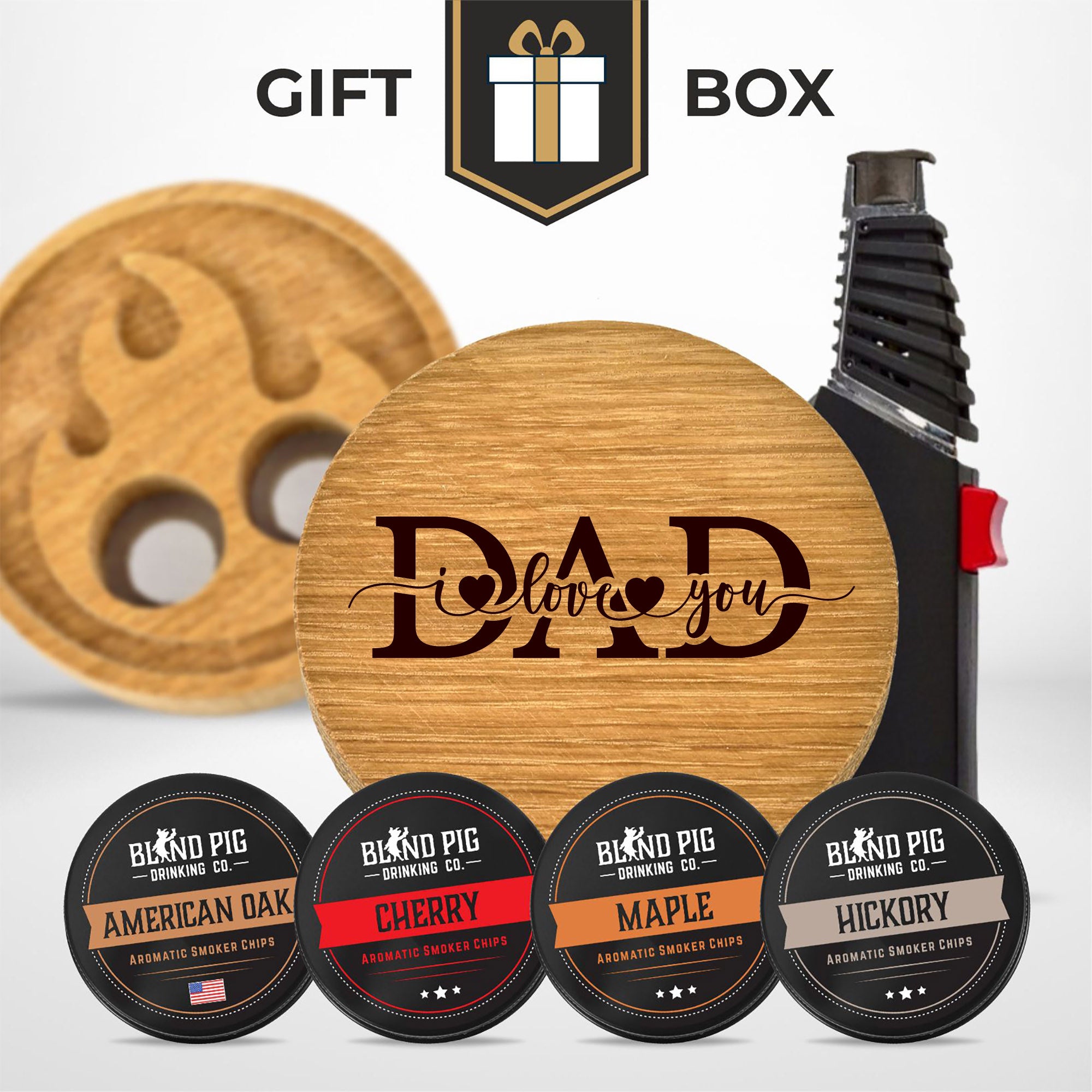 Fathers Day Bourbon and Whiskey Cocktail Smoker Gift Kit (20 Designs)