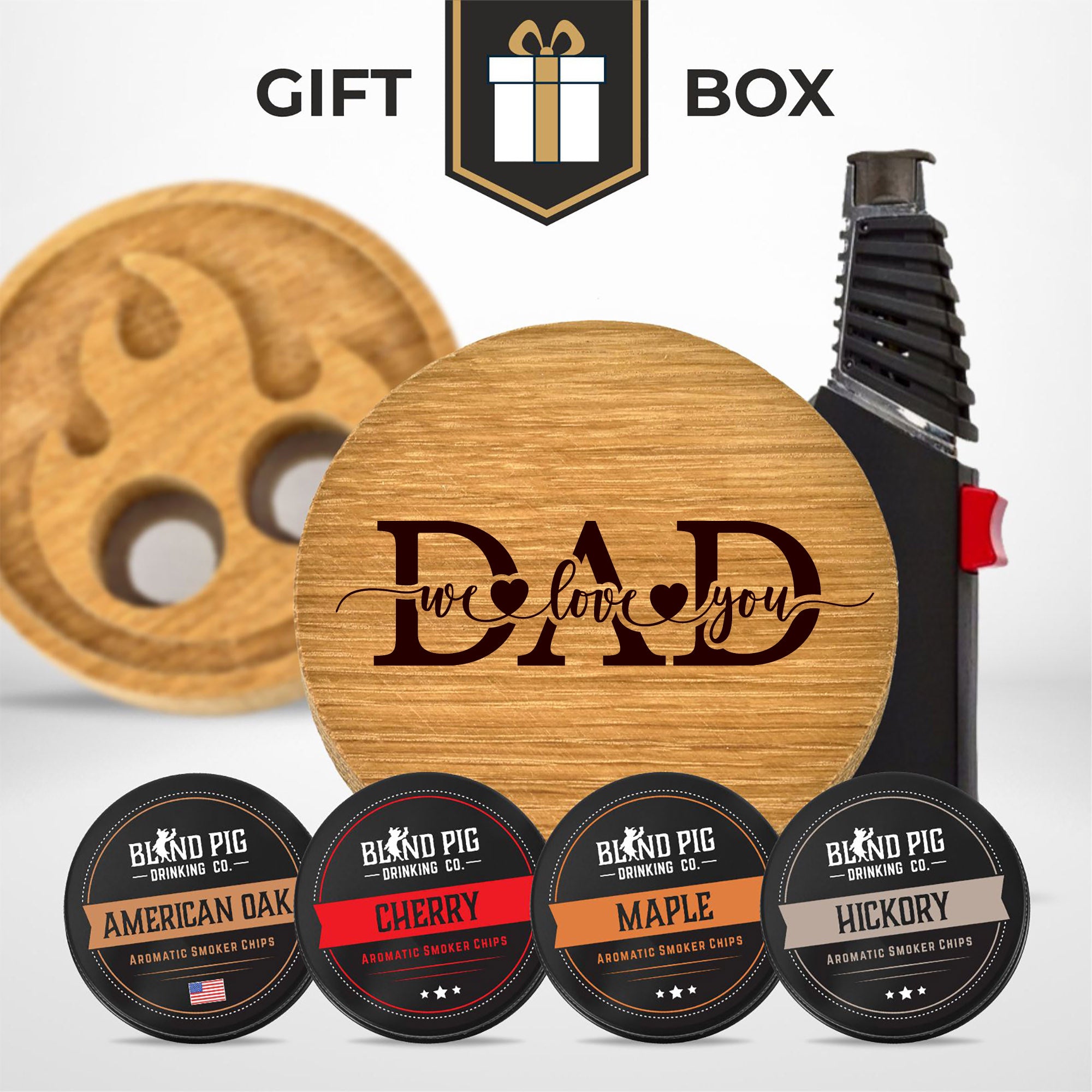 Fathers Day Bourbon and Whiskey Cocktail Smoker Gift Kit (20 Designs)