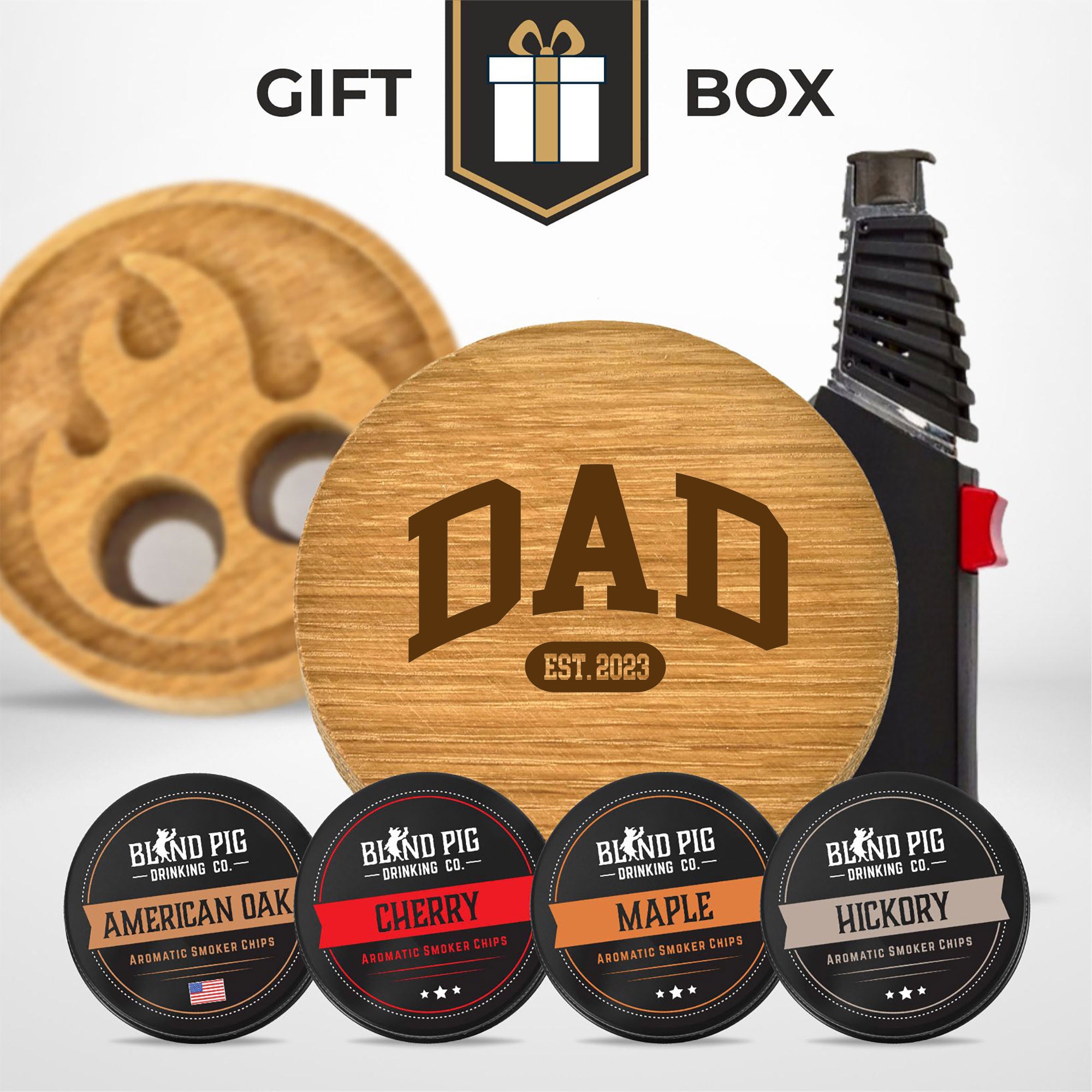 Fathers Day Bourbon and Whiskey Cocktail Smoker Gift Kit (20 Designs)