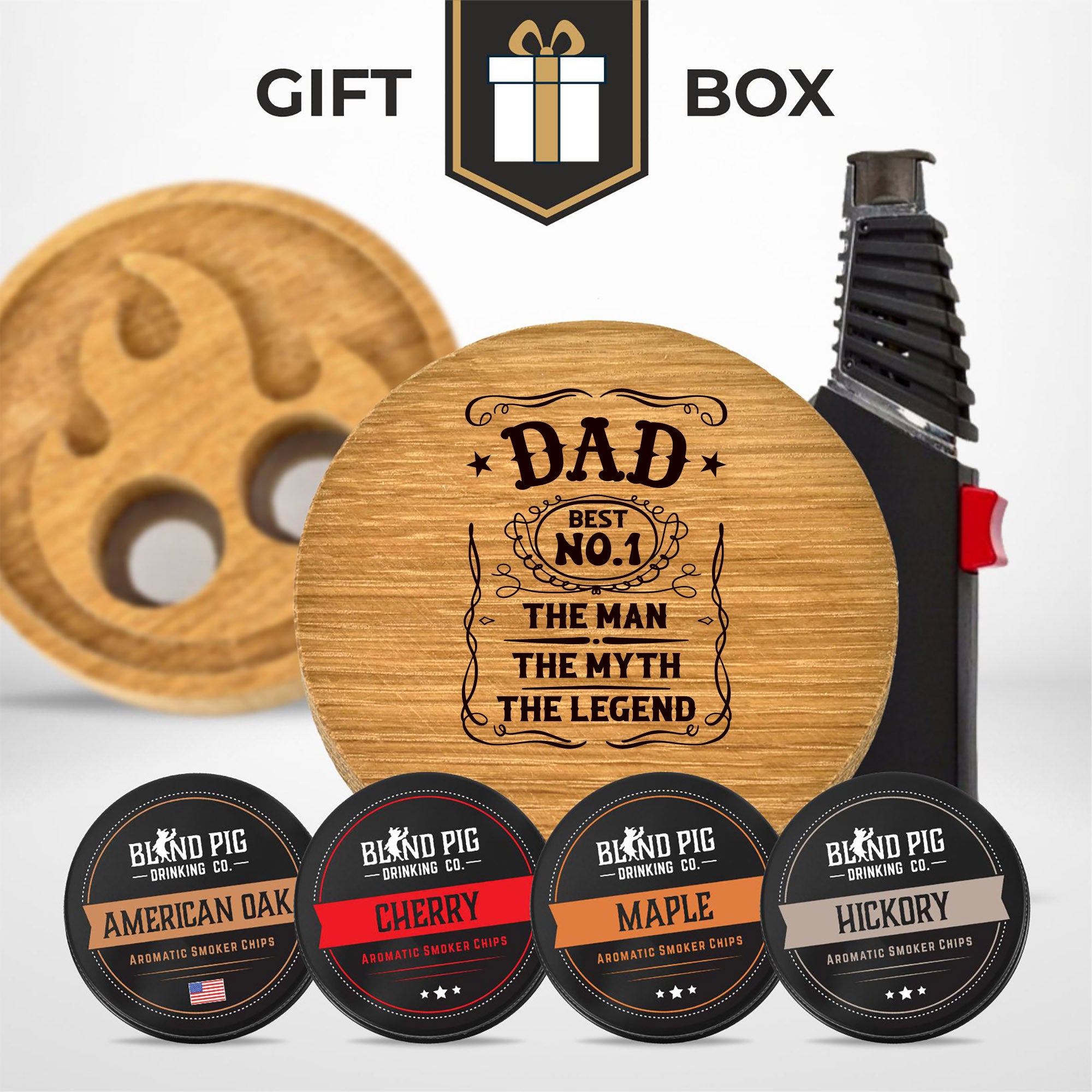 Fathers Day Bourbon and Whiskey Cocktail Smoker Gift Kit (20 Designs)