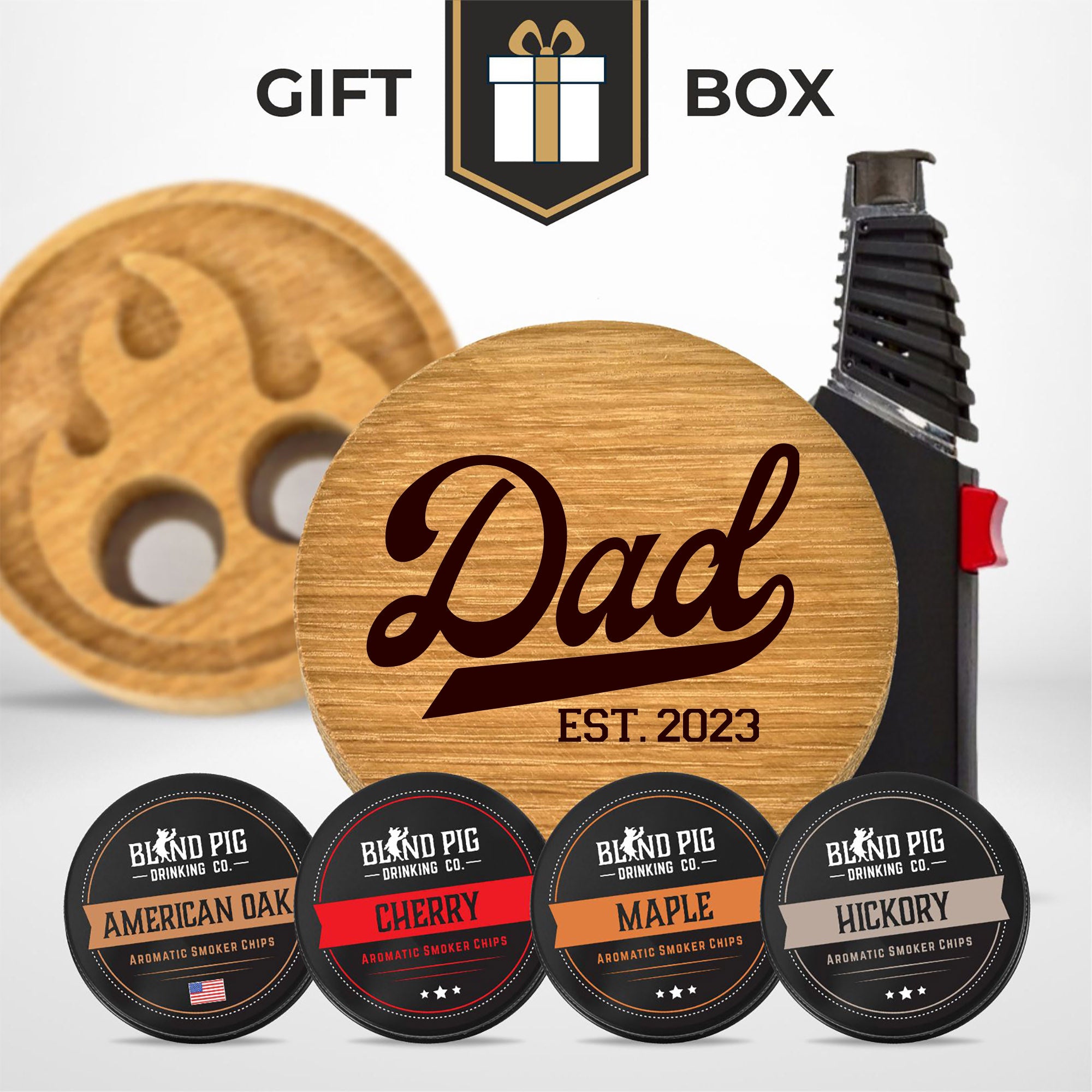 Fathers Day Bourbon and Whiskey Cocktail Smoker Gift Kit (20 Designs)
