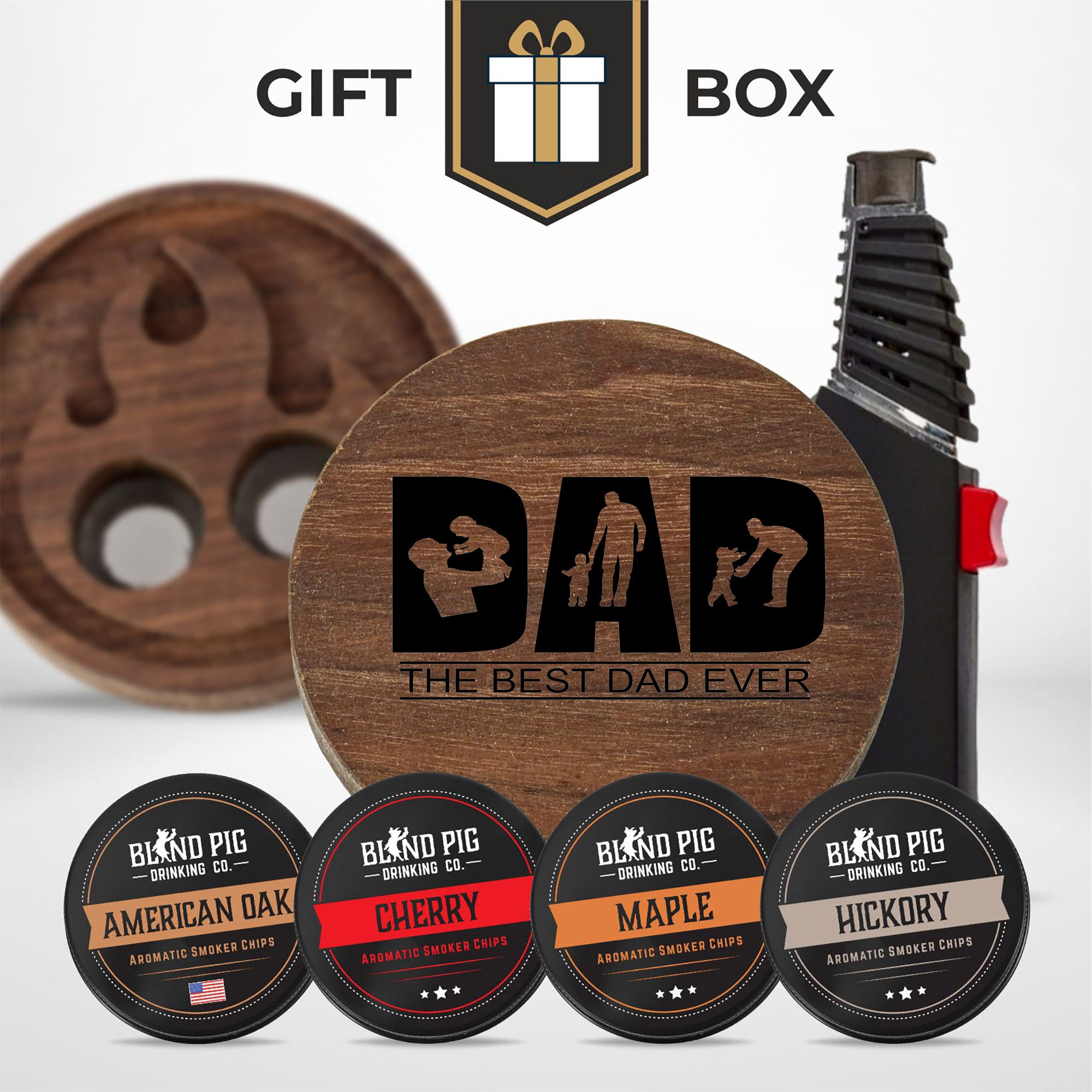 Fathers Day Bourbon and Whiskey Cocktail Smoker Gift Kit (20 Designs)