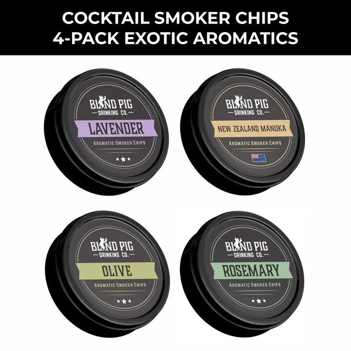 Aromatic Smoker Chips | Exotic Series 4-Pack