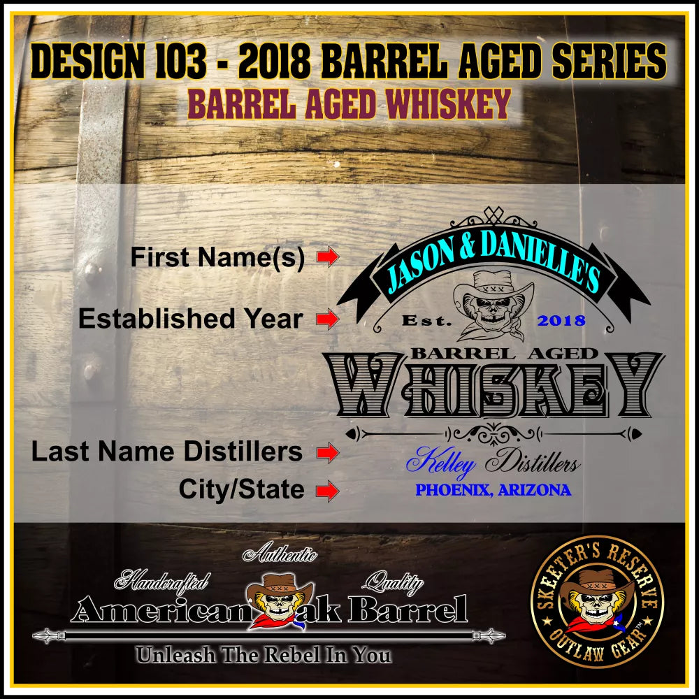Personalized Outlaw Kit™ (103) Barrel Aged Whiskey - Create Your Own Spirits