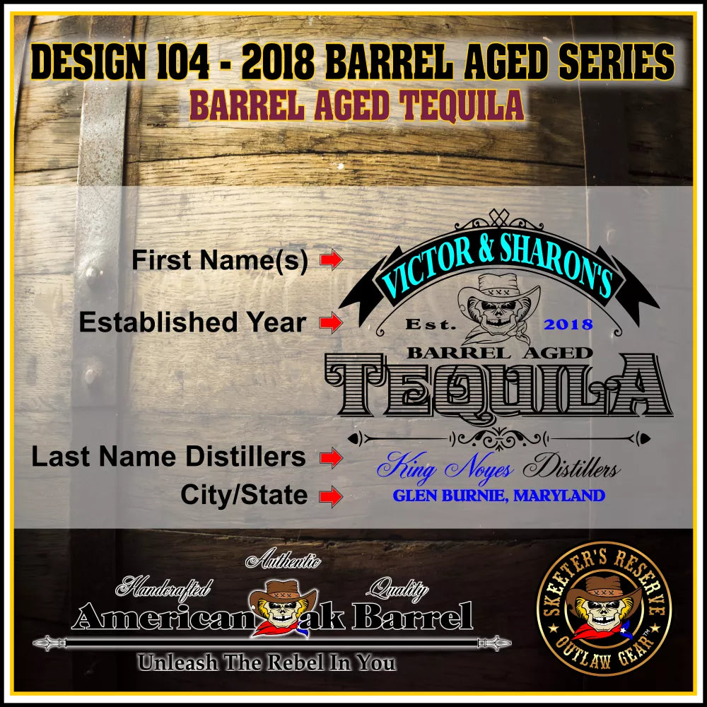 Personalized Outlaw Kit™ (104) Barrel Aged Tequila - Create Your Own Spirits