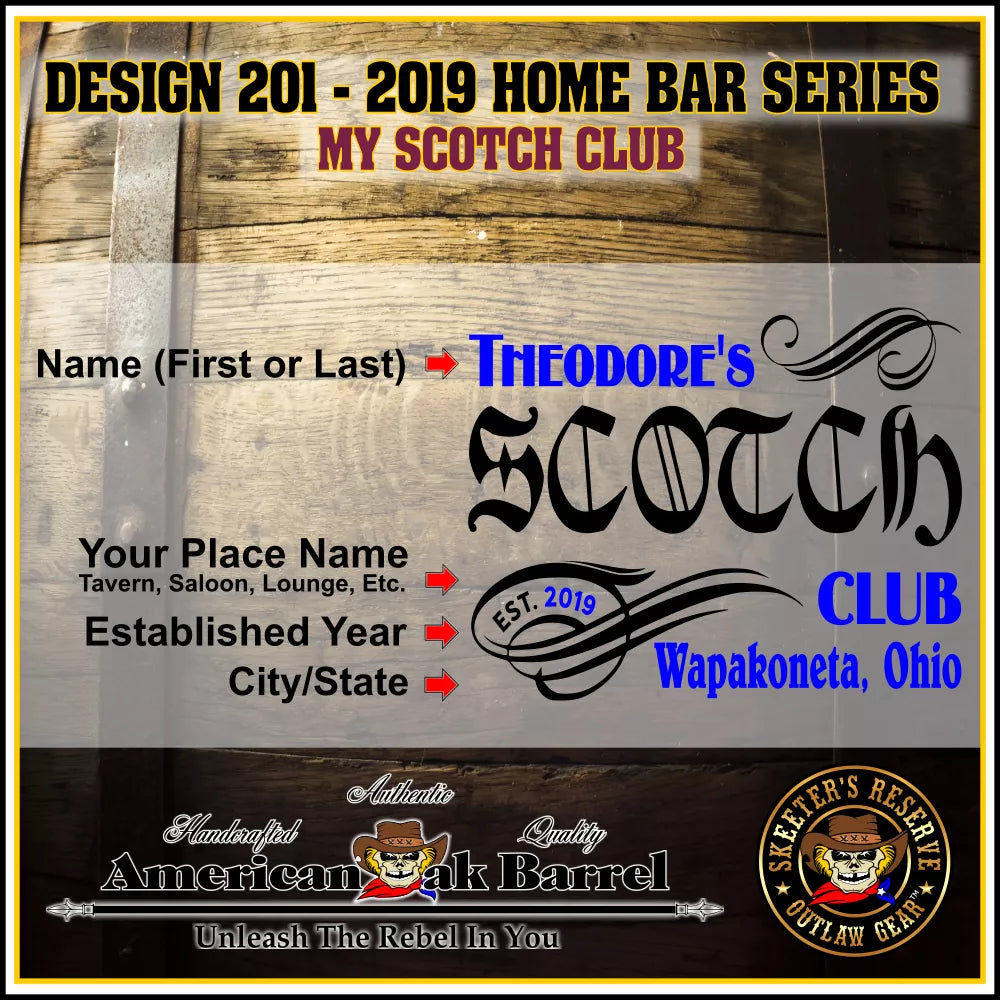 Personalized Outlaw Kit™ (201) My Scotch Club - Create Your Own Spirits