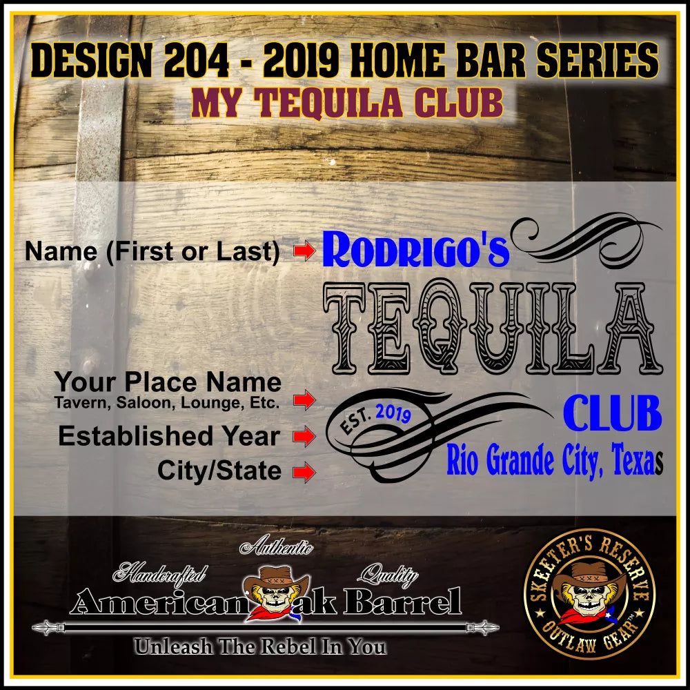 Personalized Outlaw Kit™ (204) My Tequila Club - Create Your Own Spirits