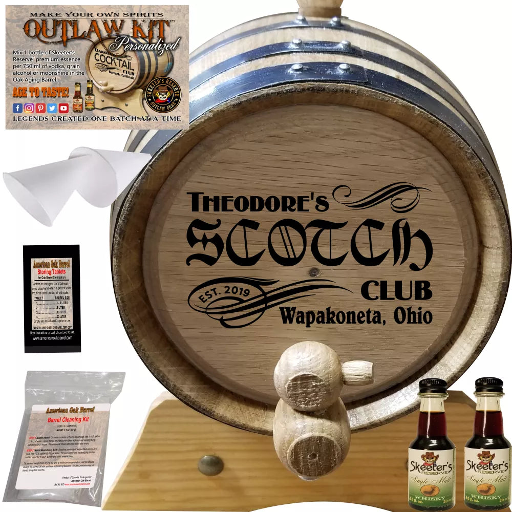 Personalized Outlaw Kit™ (201) My Scotch Club - Create Your Own Spirits