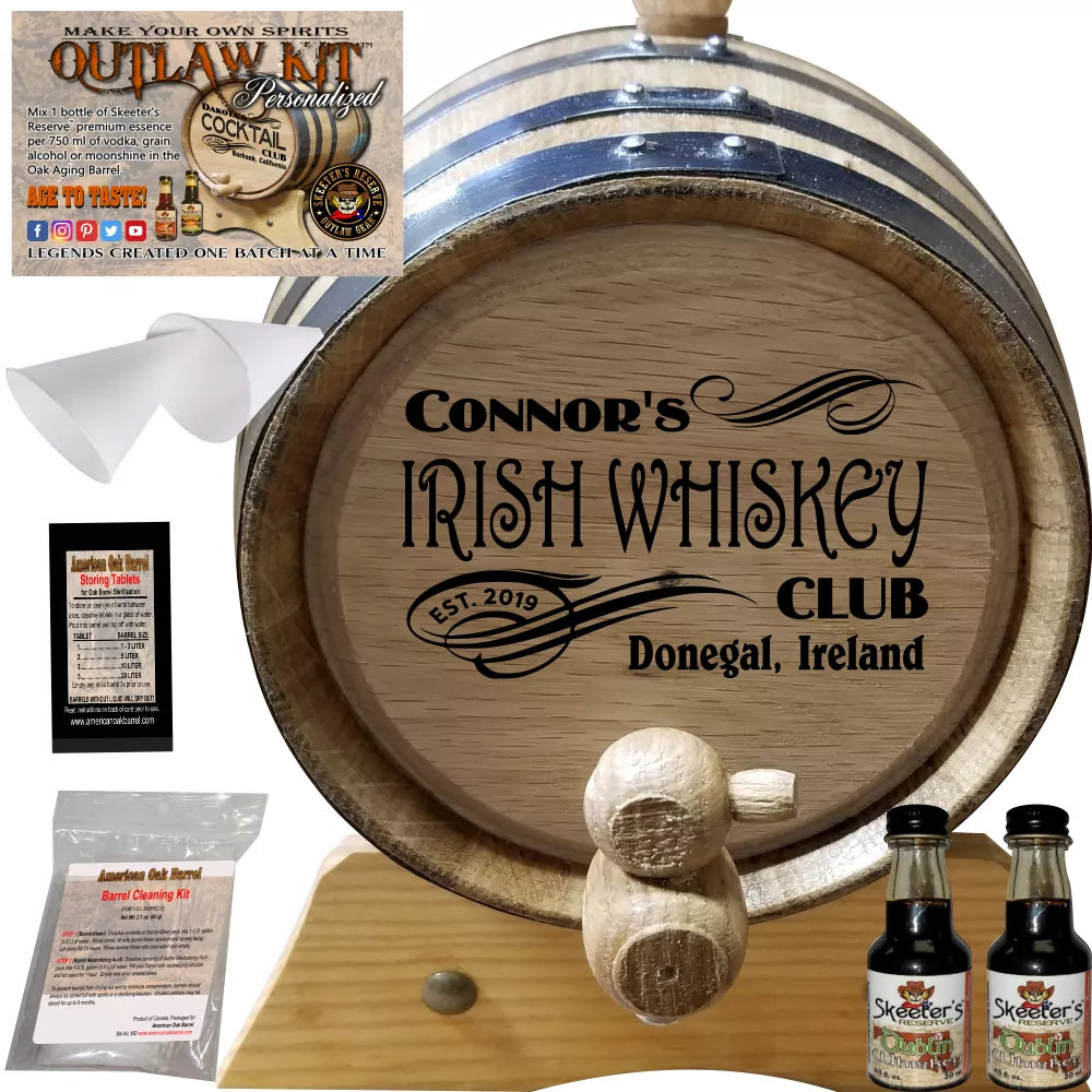 Personalized Outlaw Kit™ (205) My Irish Whiskey Club - Create Your Own Spirits