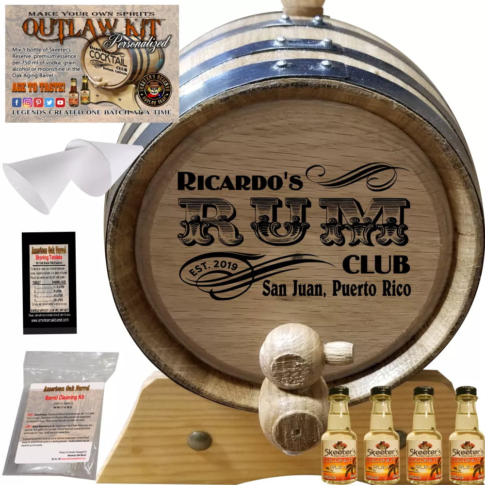 Personalized Spirit Making Kit (200) My Rum Club - Create Your Own  - The Outlaw Kit™