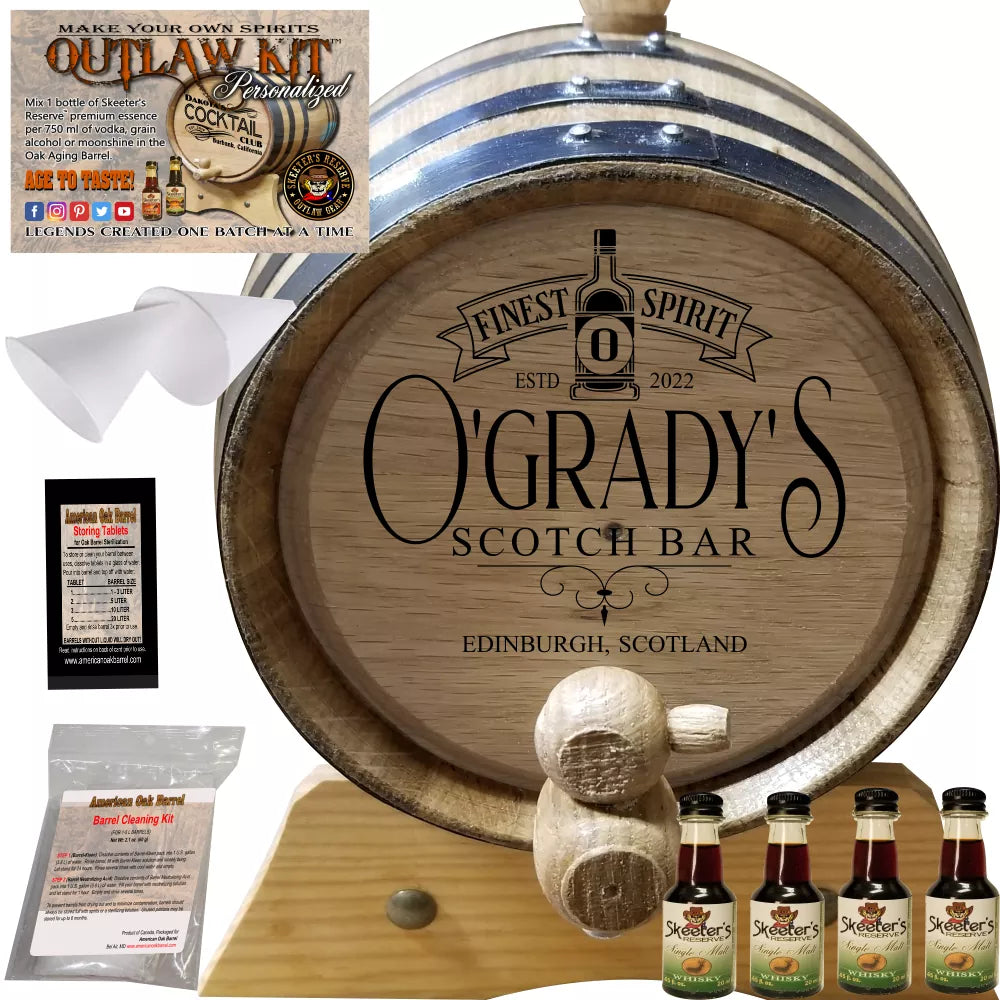 Personalized Outlaw Kit™ (211) My Scotch Bar - Create Your Own Spirits