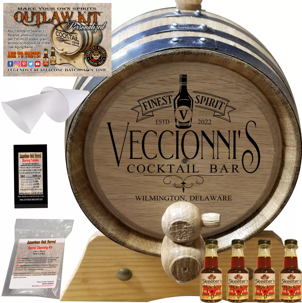 Personalized Outlaw Kit™ (218) My Cocktail Bar - Create Your Own Spirits