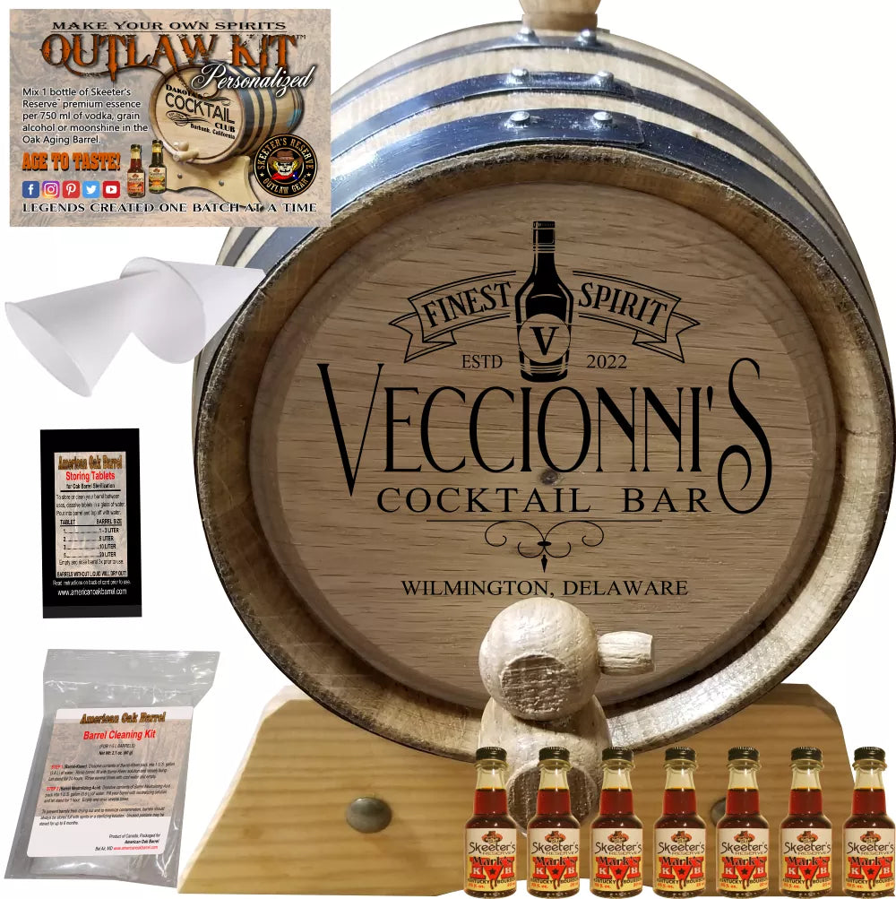 Personalized Outlaw Kit™ (218) My Cocktail Bar - Create Your Own Spirits