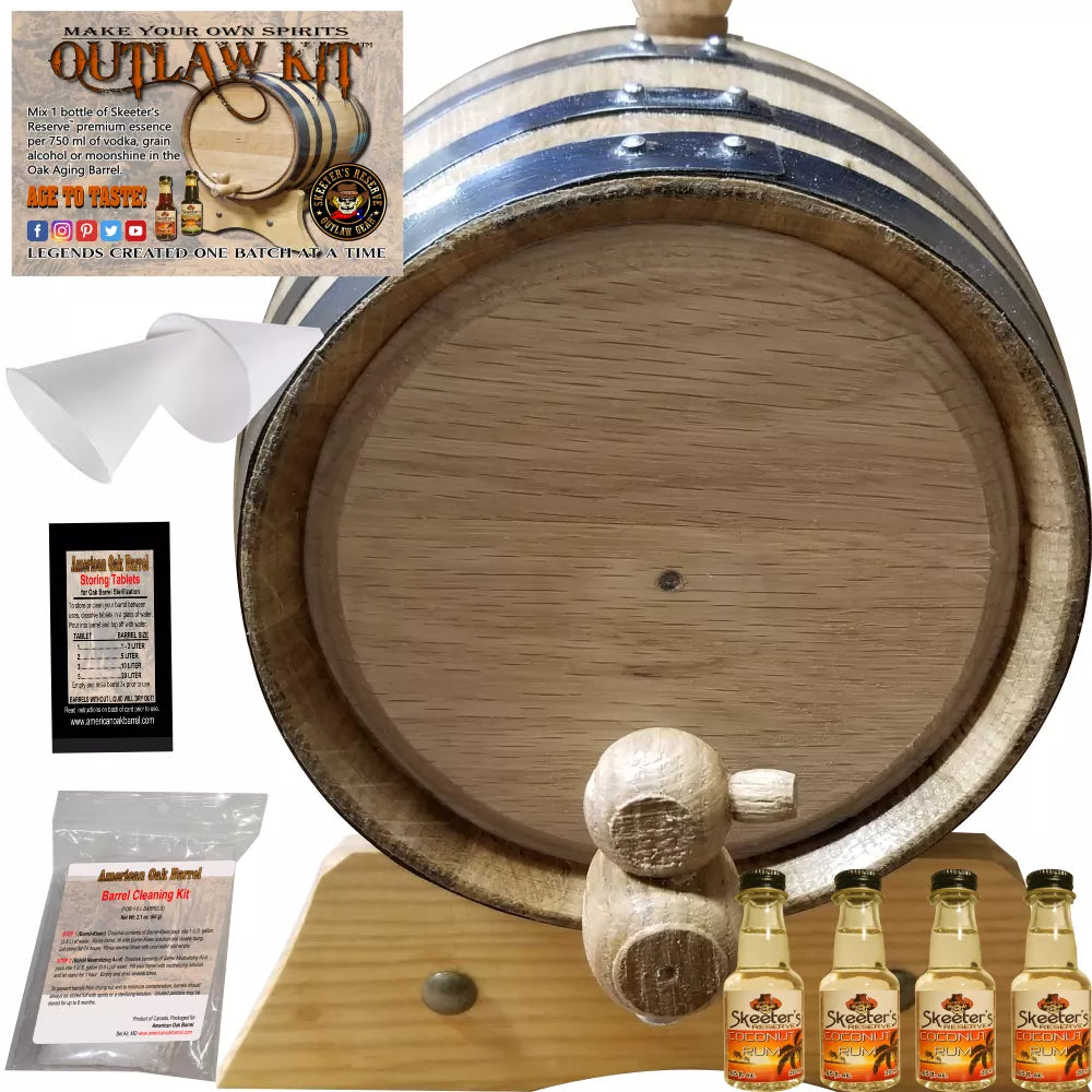 The Outlaw Kit™ -  Barrel Aged Rum Making Kit - Create Your Own Coconut Rum