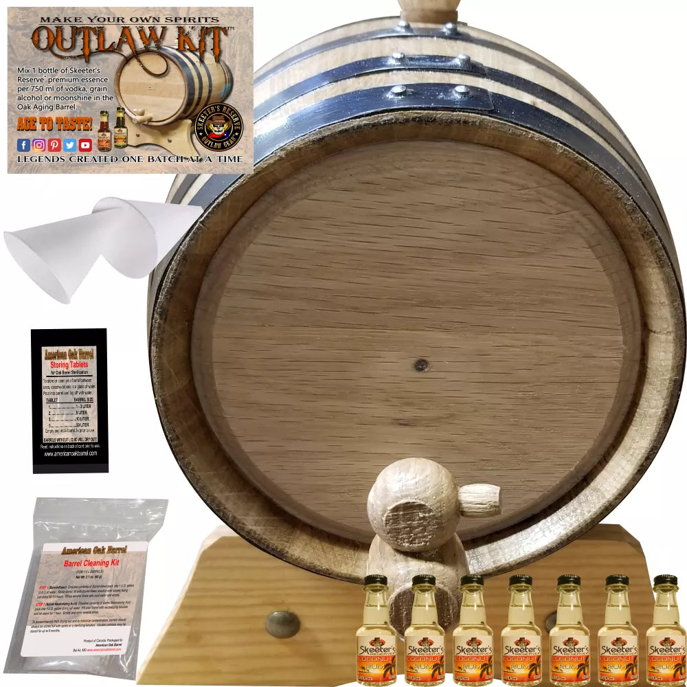 The Outlaw Kit™ -  Barrel Aged Rum Making Kit - Create Your Own Coconut Rum