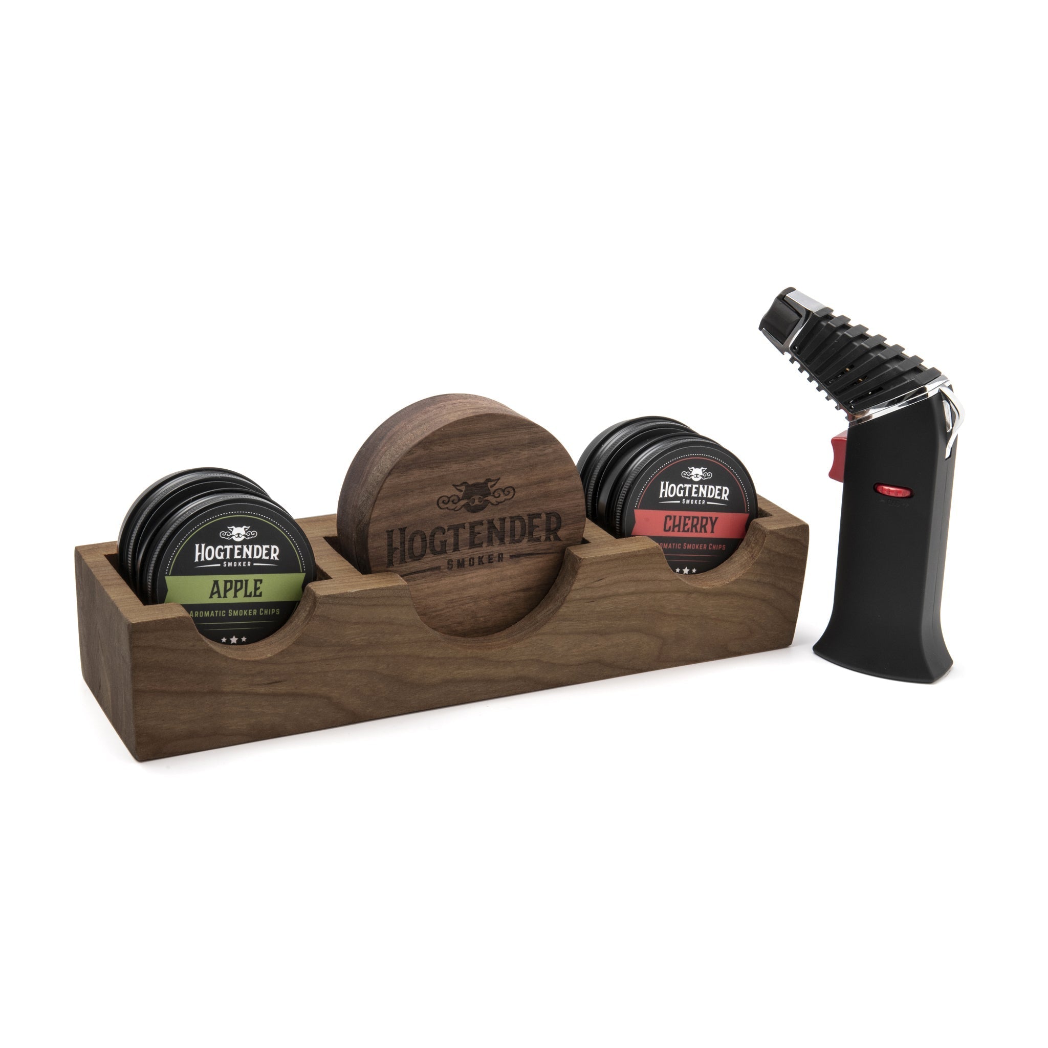 Personalized Hogtender™ Cocktail Smoker Kit with Torch and Display Stand - D7