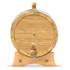 Authentic Charred Oak Aging Barrel - Age Your Own Spirits - Natural Oak With Black Hoops - Blind Pig Drinking Co.