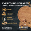Authentic Oak Aging Barrel + Hooch Kit for Making Spirits at Home| The Home Distiller's Choice for DIY Spirits - Blind Pig Drinking Co.