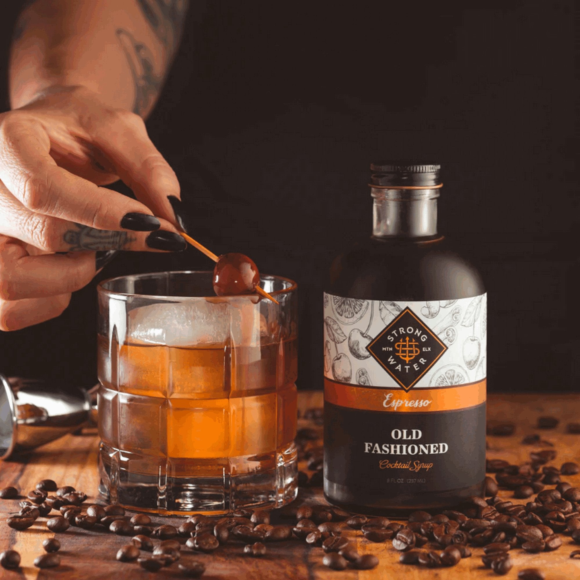 Espresso Old Fashioned Cocktail Syrup | Strongwater - Blind Pig Drinking Co.