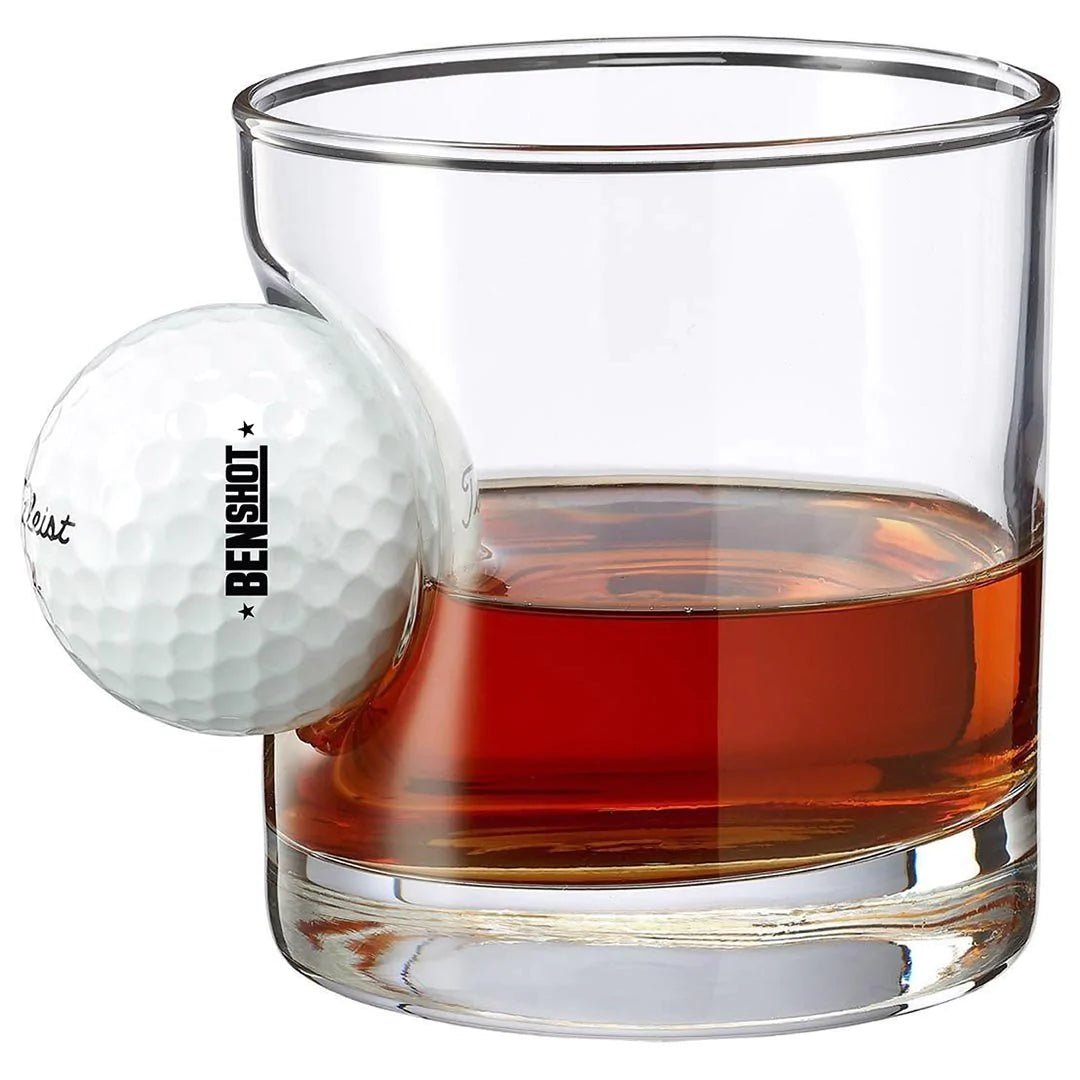 Golf Ball Rocks Glass - 11oz | BenShot - Blind Pig Drinking Co.