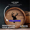 Oak Aging Barrel Kit | Personalized Small Oak Barrel with Deer Head - Blind Pig Drinking Co.