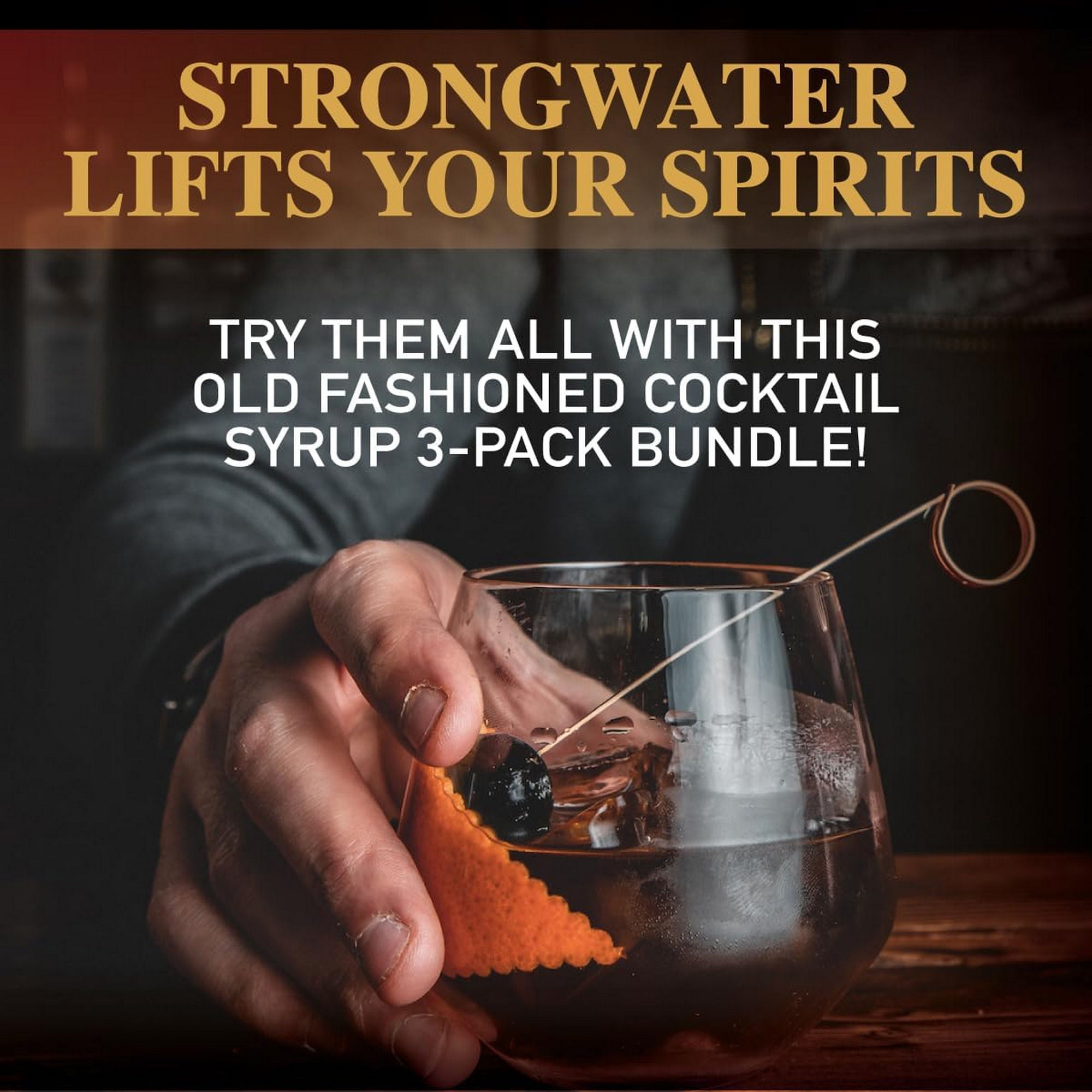 Old Fashioned Cocktail Syrup Trio Variety Pack| Strongwater - Blind Pig Drinking Co.