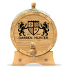 Personalized Small Oak Barrel for Aging Cocktails - Lion Crest - Blind Pig Drinking Co.