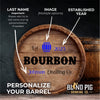 Personalized Small Oak Bourbon Barrel for Aging Cocktails - Blind Pig Drinking Co.