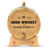 Personalized Small Oak Irish Whiskey Barrel for Aging Cocktails - Blind Pig Drinking Co.