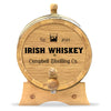 Personalized Small Oak Irish Whiskey Barrel for Aging Cocktails - Blind Pig Drinking Co.
