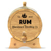 Personalized Small Oak Rum Barrel for Aging Cocktails - Blind Pig Drinking Co.
