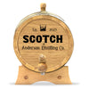 Personalized Small Oak Scotch Barrel for Aging Cocktails - Blind Pig Drinking Co.