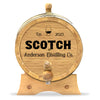 Personalized Small Oak Scotch Barrel for Aging Cocktails - Blind Pig Drinking Co.