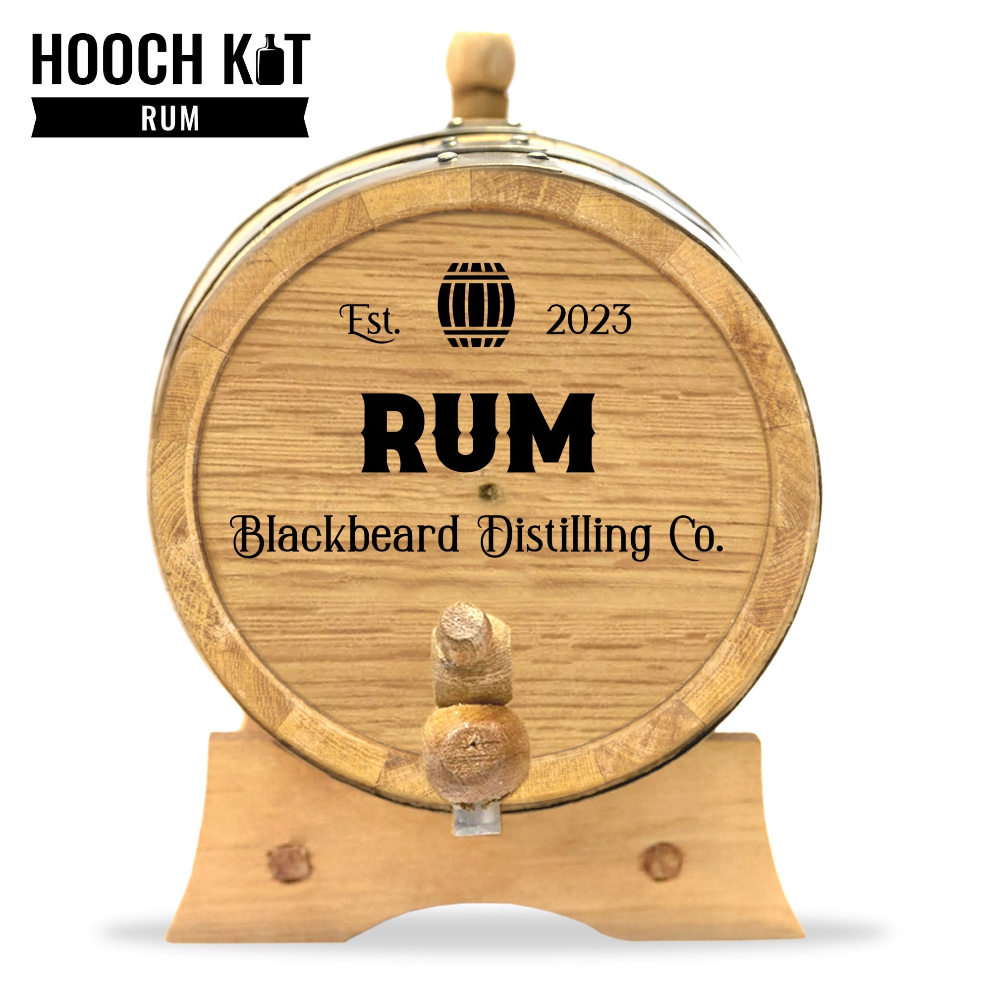 Rum Making Kit | Personalized Small Oak Rum Barrel - Blind Pig Drinking Co.
