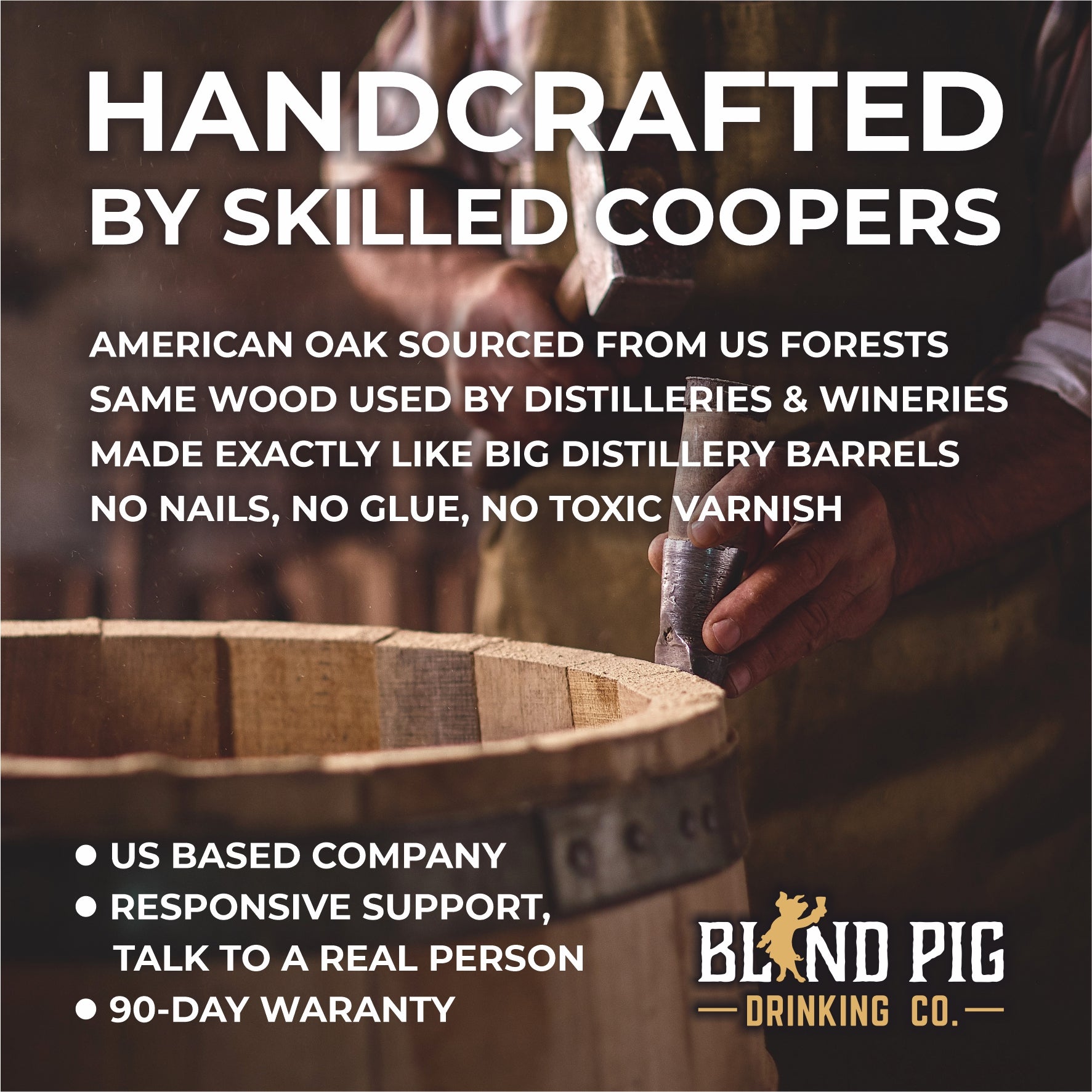 Scotch Making Kit | Personalized Small Oak Scotch Barrel - Blind Pig Drinking Co.