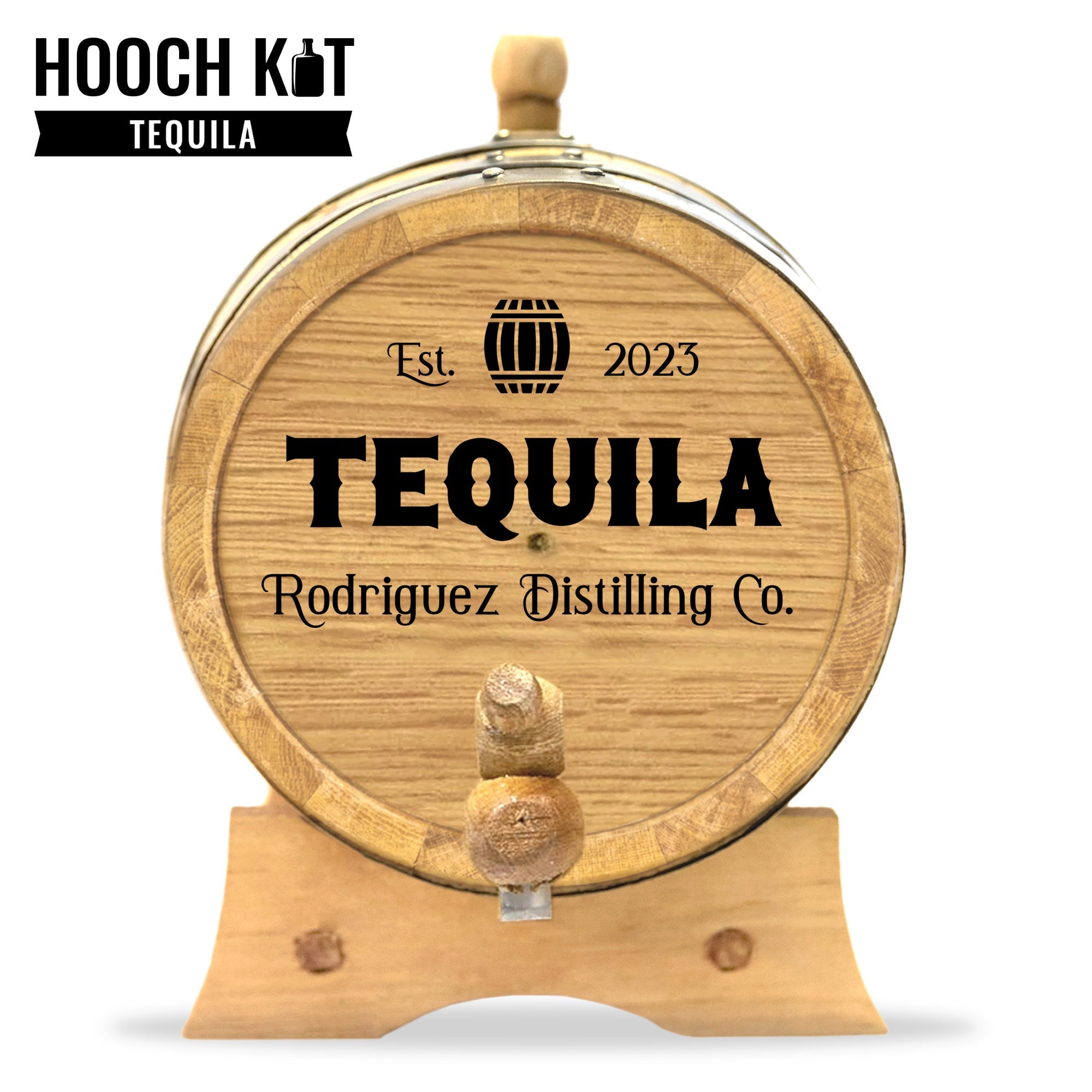 Tequila Making Kit | Personalized Small Oak Tequila Barrel - Blind Pig Drinking Co.