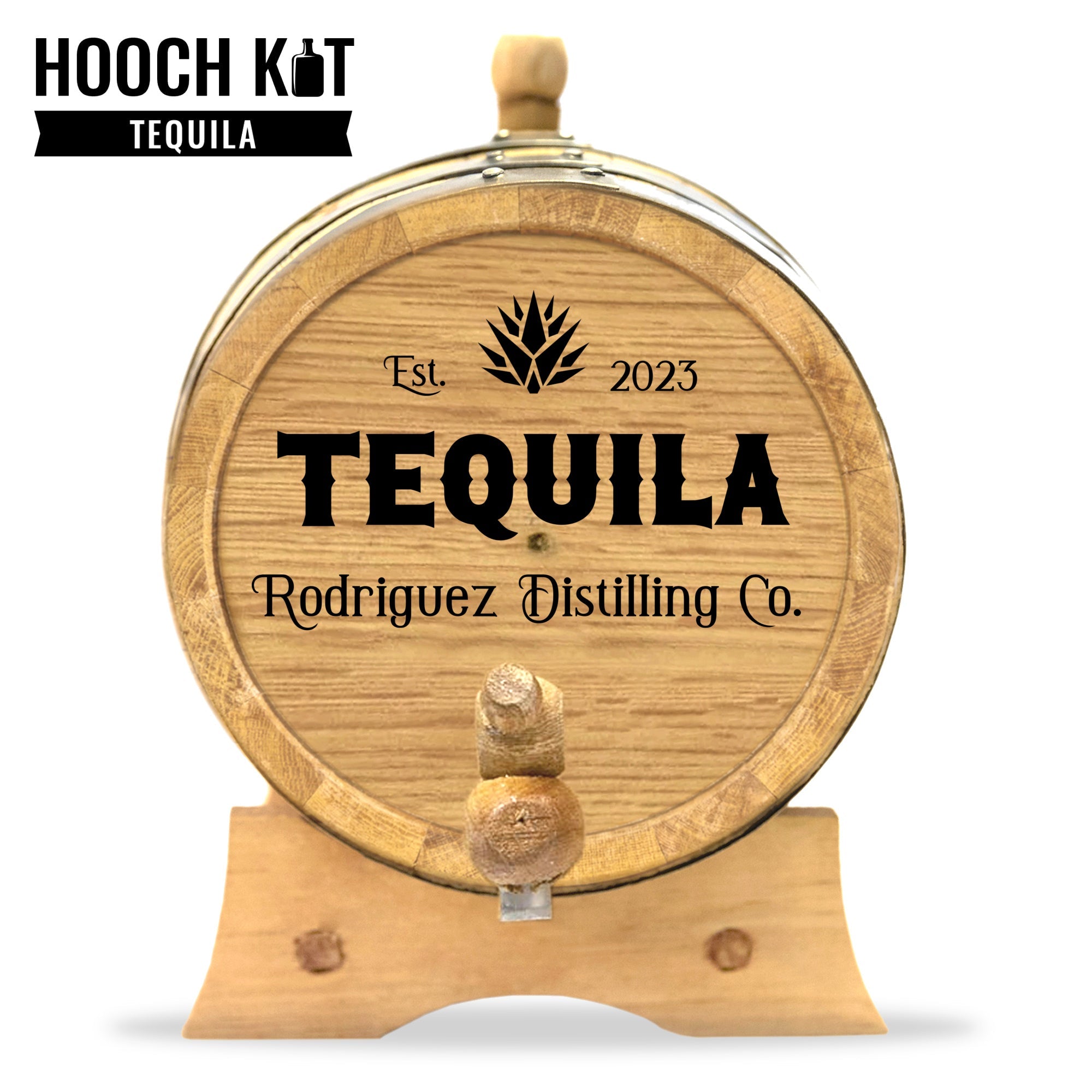 Tequila Making Kit | Personalized Small Oak Tequila Barrel - Blind Pig Drinking Co.