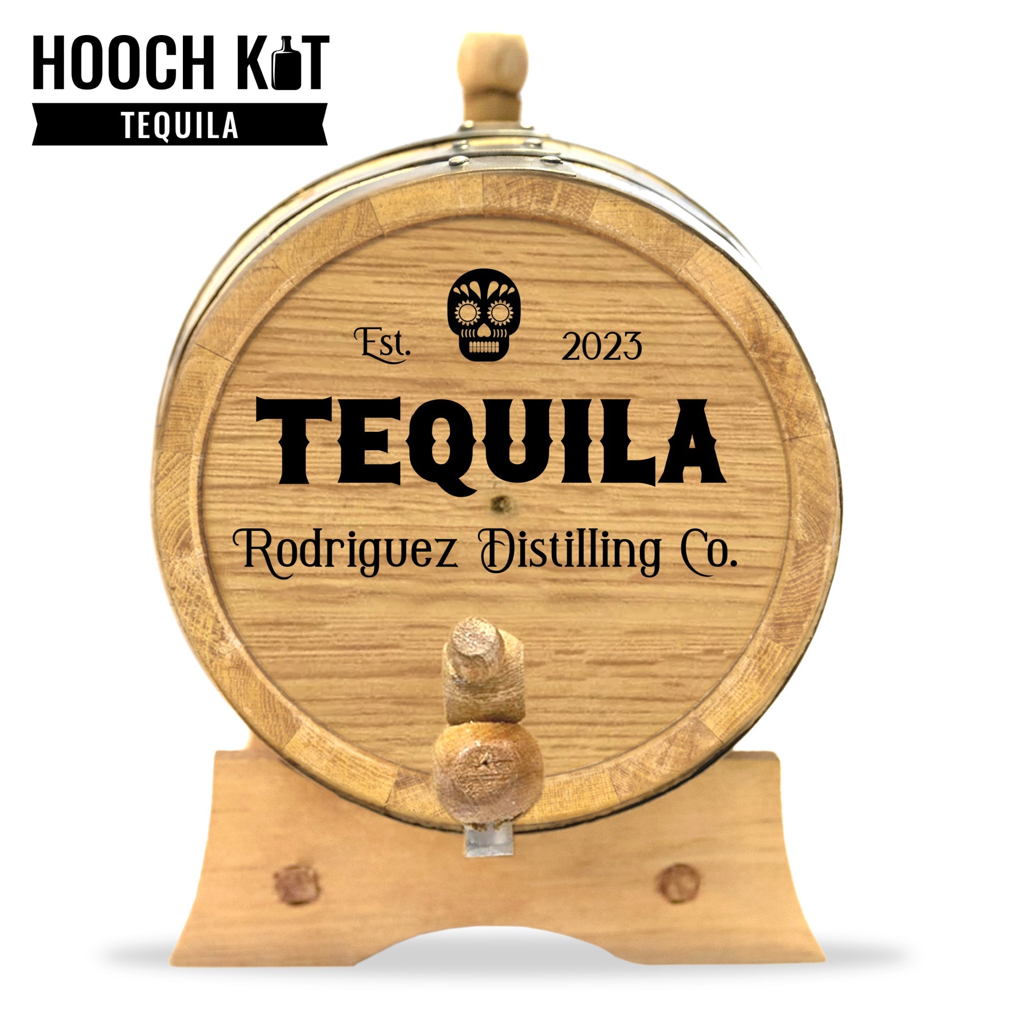 Tequila Making Kit | Personalized Small Oak Tequila Barrel - Blind Pig Drinking Co.