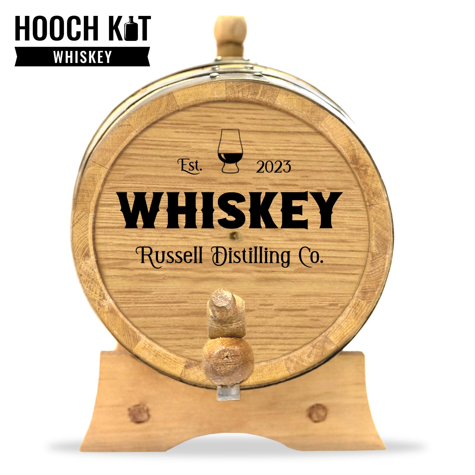 Whiskey Making Kit | Personalized Small Oak Whiskey Barrel - Blind Pig Drinking Co.