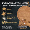 Whiskey Making Kit | Personalized Small Oak Whiskey Barrel - Blind Pig Drinking Co.